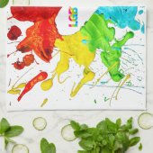 Regenboog Moderne Streep LGBT Theedoek (Gevouwen)