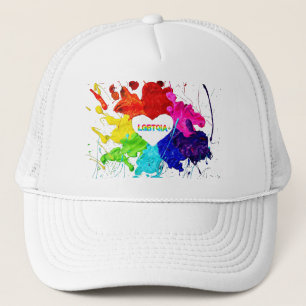 Regenboog Moderne Streep LGBT Trucker Pet