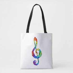 Regenboog Muzikale Sleutel discant sleutel Draagtas