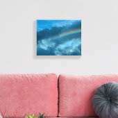 Regenboog na het Storm" Canvas Afdruk (Insitu (Woonkamer))
