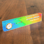 Regenboog Naamlabel Naambordje (Zijkant)