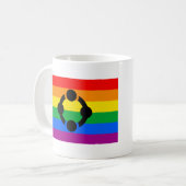 Regenboog Niche Pride Vlag Koffiemok (Voorkant links)