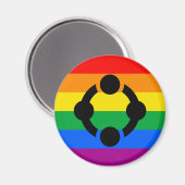 Regenboog Niche Pride Vlag Magneet (Voorkant / Achterkant)