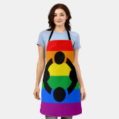 Regenboog Niche Pride Vlag Schort (Gedragen)