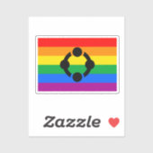 Regenboog Niche Pride Vlag Sticker (Vel)