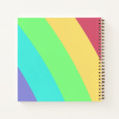 Regenboog Notitieboek spel Dalgona meerdere drieho (Achterkant)