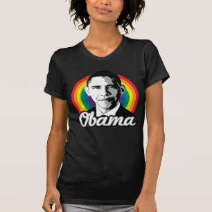 Regenboog Obama T-shirt