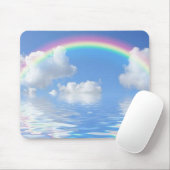 Regenboog op watermousepad muismat (Met muis)