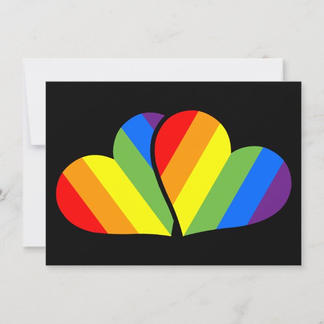 Regenboog op zwart (Voorkant)