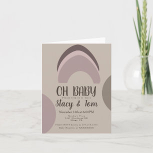 Regenboog Organische Vormen Boheemse Baby Shower