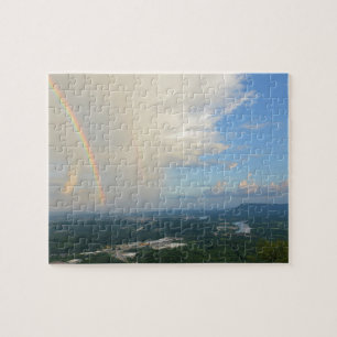 Regenboog over Chattanooga, Tennessee - 8 x 10 inc Legpuzzel
