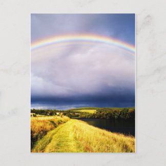 Regenboog over de Dee Briefkaart