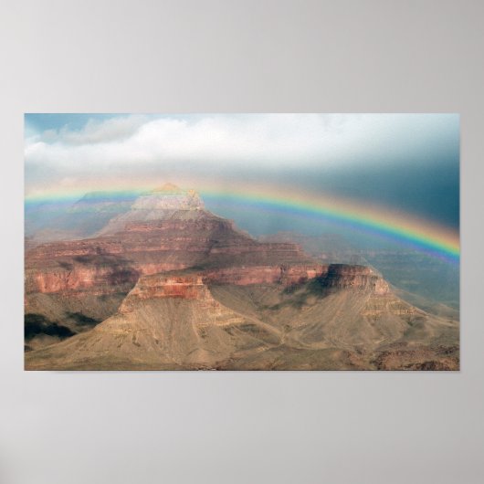 Regenboog over de Grand Canyon Poster (Voorkant)
