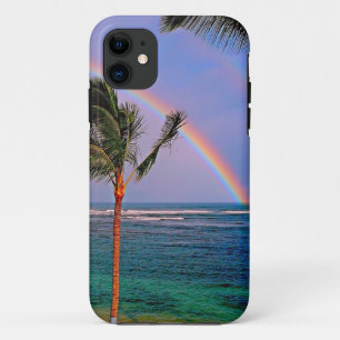 Regenboog over de oceaan iPhone 11 hoesje