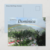 Regenboog over de rivier in Dominica Briefkaart (Voorkant / Achterkant)