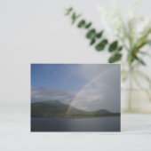 Regenboog over het Blue Mountain Lake Briefkaart (Staand voorkant)