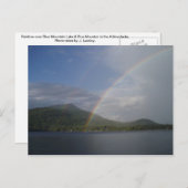 Regenboog over het Blue Mountain Lake Briefkaart (Voorkant / Achterkant)