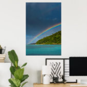 Regenboog over het eiland, Amerikaans-Samoa Poster (Thuiskantoor)