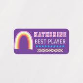 Regenboog Paars Labels (Design 1)