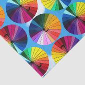 Regenboog paraplu hemel tissuepapier (Detail)