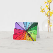 regenboog paraplu kaart (Gele Bloem)