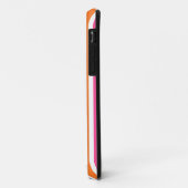 Regenboog pastel kleuren retro verticale strepen Case-Mate iPhone case (Achterkant/links)