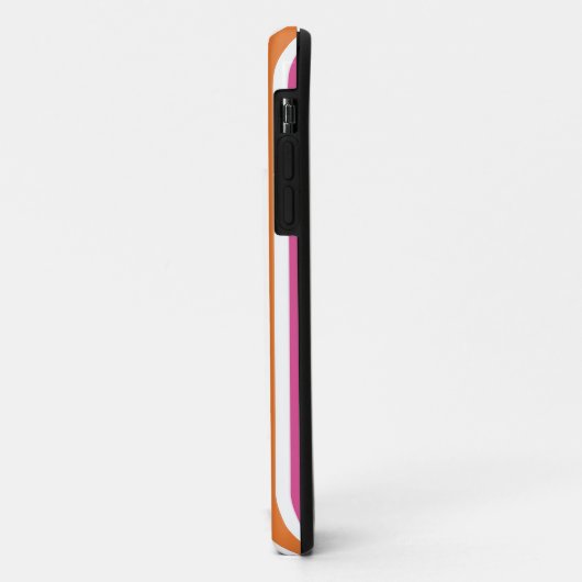Regenboog pastel kleuren retro verticale strepen Case-Mate iPhone case (Achterkant/links)