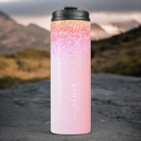 Regenboog Pastel Meisjesachtige Glitter Metaal Mon