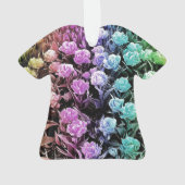 Regenboog Pastel Tulpen Jurk Ornament (achterkant)