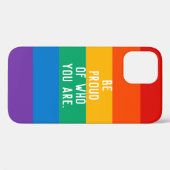 Regenboog patroon gepersonaliseerd Case-Mate iPhone case (Achterkant (horizontaal))