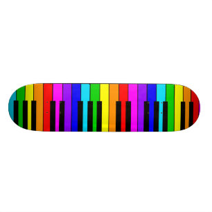 Regenboog Piano Skateboard
