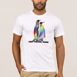Regenboog Pinguïn Pride Staan Samen T-shirt