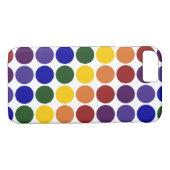 Regenboog Polka Dots op transparante achtergrond Case-Mate iPhone Case (Achterkant (Horizontaal))