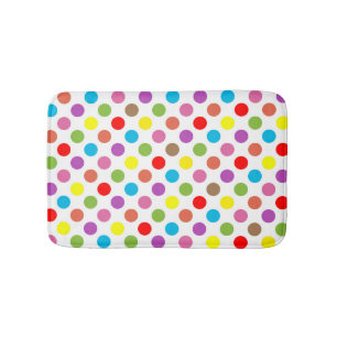 Regenboog polka dots patroon badmat