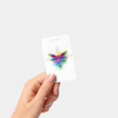 Regenboog Polygonale Libel Badge (Handheld)