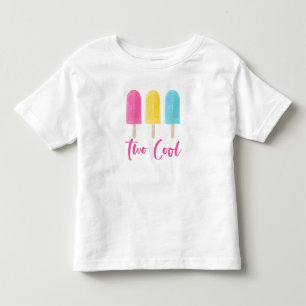 Regenboog Pop Twee Cool zomer 2e verjaardag Kinder Shirts