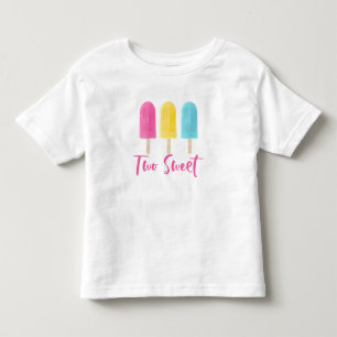 Regenboog Pop Twee Zoete zomer 2de Verjaardag Kinder Shirts