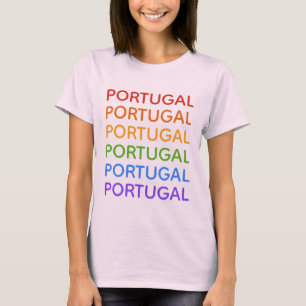Regenboog Portugal shirten en jassen T-shirt