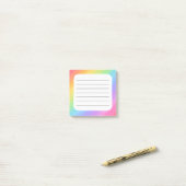 Regenboog Post-it® Notes (Op bureau)