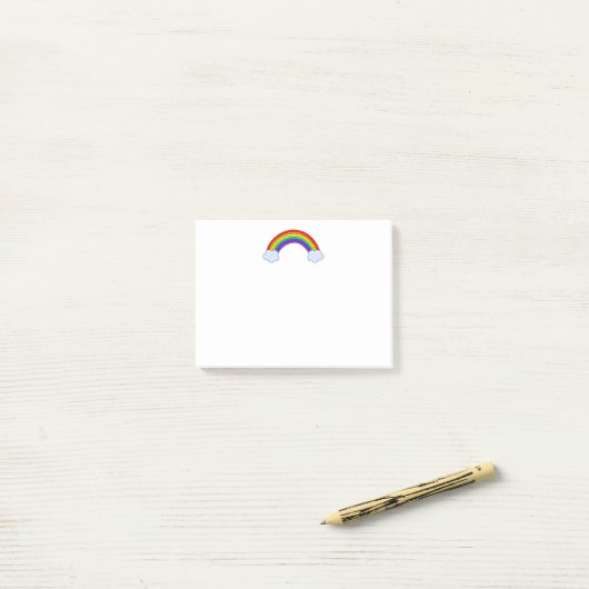 Regenboog Post-it® Notes (Op bureau)