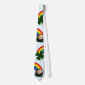 Regenboog Pot met Goud St. Patrick's Dag Stropdas (Voorkant)
