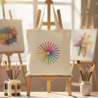 Regenboog Potlood Creatieve Boodschappentas Tote Bag