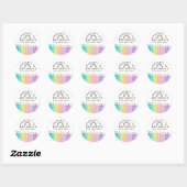 Regenboog potlood Eigendom van klas Sticker Regen (Vel)