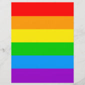 Regenboog Pride Aangepaste Rave Flyers (Achterkant)
