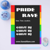 Regenboog Pride Aangepaste Rave Flyers (Enkel)