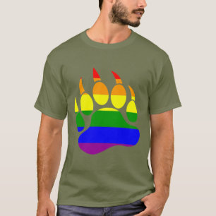 Regenboog Pride Beer Berenpoot T-shirt