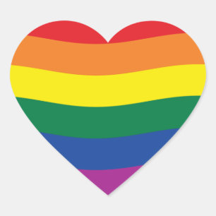 Regenboog Pride Beweging Vlag Hart Sticker