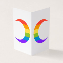 Regenboog Pride Halve Manen Wenskaart Visitekaartjes