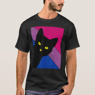 Regenboog Pride Kat Biseksueel Regenboog Vlag LGBT T-shirt