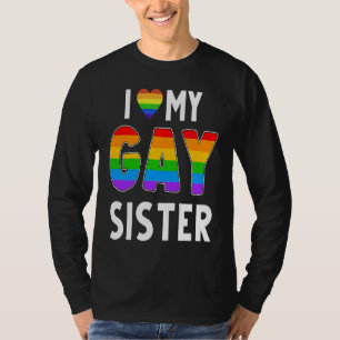 Regenboog Pride Lesbienne Transgender HBTZ Zuster T-shirt